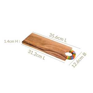 Planche à fromage en bois massif, durable, monobloc, pour usage domestique, planches à découper en bois pour légumes, pour restaurant - Product Image 5