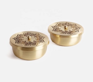 Laser Cut Handcrafted Brass <b>Nut</b> Boxes Set of 2 Manufacturer Wholesaler - Product Image 5
