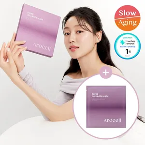 AROCELL Ensemble de draps de masque super collagène de haute qualité 3ea + 1ea Masque facial fonctionnel - Product Image 1