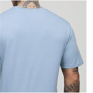 T-shirts personnalisés pour hommes, style streetwear, coupe classique, 100% coton, teinture unie, grandes tailles, séchage rapide, respirants, manches courtes - Product Image 3