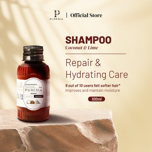 PURESIA Shampooing Moussant Sans SLS Coco & Citron Vert 100ml Soin Réparateur Hydratant pour Cheveux Secs Unisexe Hydratant 2-EN-1 - Product Image 1
