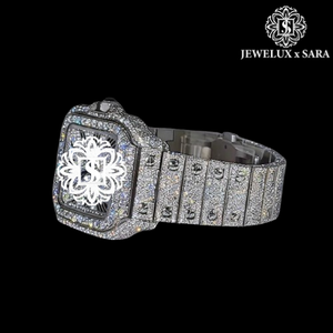 Reloj de Diamantes de Acero Inoxidable de Lujo, el Más Vendido, para Hombre, Resistente al Agua, de Cuarzo, para Oficina y Eventos - Product Image 4