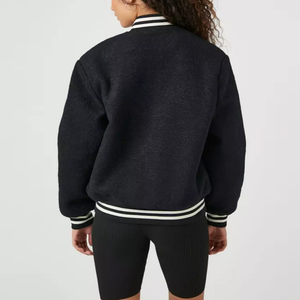 Trending Best Women Varsity Jacket Hot Selling Anti Wrinkle Breathable Top Trending Women Varsity Jacket with Light Weight - Product Image 3