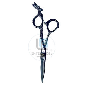 Ciseaux de barbier en acier inoxydable, dernière conception, service OEM, haute qualité, durables, légers, pour droitiers, manche moyen - Product Image 5