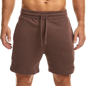 Pantalones Cortos de Playa Elásticos de Cintura Alta para Hombre, de Poliéster Sólido Transpirable, con Bolsillo - Product Image 1