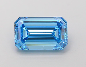 Magnifique diamant bleu taille émeraude de 5 carats, rare, de couleur fantaisie, taille étagée, diamant non monté pour un chef-d'œuvre de joaillerie de luxe sur mesure - Product Image 6