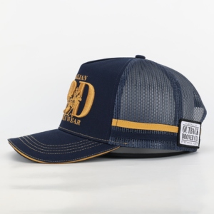 Gorra de Béisbol de 5 Paneles con Corona Media de Tela Acrílica de Alta Calidad, Personalizada con Logotipo Bordado, MOQ Bajo, Fabricada en Pakistán - Product Image 2
