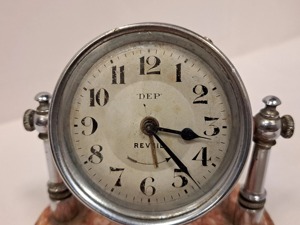 Reloj de Escritorio Circular de Moda con Base de Mármol, Brazo Metálico Ajustable, Movimiento de Cuarzo, Funciona con Batería, Diseño Tradicional - Product Image 6