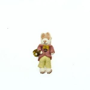 Cute Felt Rabbit <b>Easter</b> Decoration Hanging <b>Ornament</b> With Basket And Eggs For Spring Festive Decor - Product Image 2