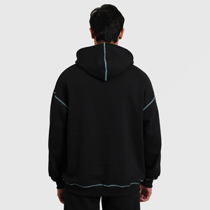 High Quality 300g 100% Cotton Thick Blank Plain Heavyweight Regular Fit <b>Hoodies</b> No <b>String</b> Unisex Custom Logo Plus Size Men's - Product Image 6