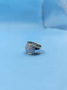 Bague Dôme Personnalisée en Moissanite Ronde Sertie Pavé, en Argent 925 Original, Bijou Homme Iced Out pour Fête, Charme, Cadeau pour Amis - Product Image 6