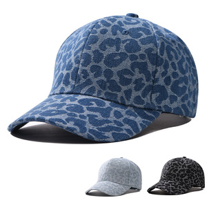 Gorra de Béisbol Unisex de 6 Paneles con Estampado de Leopardo, Sarga de Algodón, Ajustable, Estilo Casual para Primavera/Verano - Product Image 6