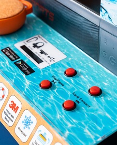 New Design Acrylic Speaker Countertop Display <b>Stand</b> LCD Video <b>Screen</b> Customizable Size Color Artful Cosmos Brand for Retail Shop - Product Image 5