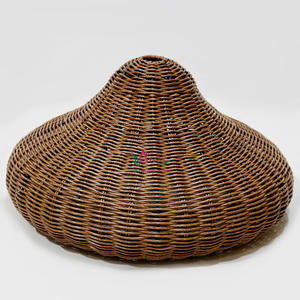 โคมไฟผักตบชวาแห้งหญ้าทะเลทรงกลมเป็นมิตรกับสิ่งแวดล้อมโคมไฟตกแต่งแสงที่ทนทานสำหรับบ้าน - Product Image 3