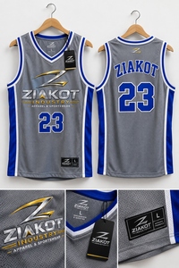 Vente en gros directe ZIAKOT INDUSTRY Maillot de basket-ball authentique rétro rouge-blanc personnalisé - Product Image 5