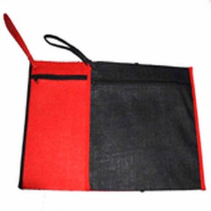 Vintage Jute Laptop Case <b>Tote</b> Messenger <b>Bag</b> with <b>Zipper</b> Closure Washable - Product Image 2