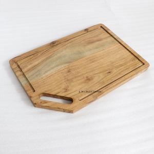 เขียงไม้ทรงกลมขนาดใหญ่จากไม้กระถินณรงค์ สำหรับหั่นพิซซ่า พร้อมหูจับ หนา 1.5 ซม. เป็นมิตรต่อสิ่งแวดล้อม ขายส่ง - Product Image 6