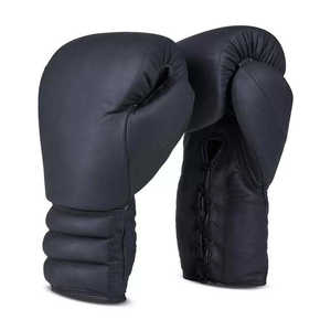 OEM New Design Professional <b>Pull</b>-On Boxing <b>Gloves</b> Genuine Leather Customized Logo Training Quick Dry for Wrist Support Unisex - Product Image 3