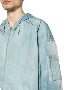 High Quality Polyester Full-Printed Sublimation Windbreaker Hooded Male Sports Outdoor Tie <b>Dye</b> Waterproof Nylon Jacket - Product Image 5
