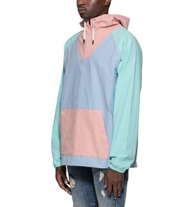 Jersey liso personalizado de lujo, ropa deportiva con capucha, chaqueta cortavientos para hombre, chaqueta ligera a prueba de viento de nailon con bloque de Color - Product Image 3