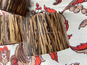 Anneaux de serviette en bois de palmier Design classique ou support accessoires de cuisine anneau de serviette pour mariage de luxe fête de noël - Product Image 2