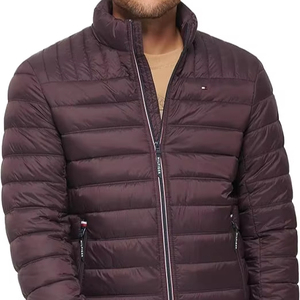 High Quality Unisex <b>Canvas</b> Puffer <b>Jacket</b> Water-Resistant with Front Logo Premium Quality Cotton Lined Made in Pakistan - Product Image 1