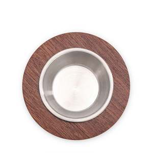 Quemador de Incienso Redondo de Madera con Copa de Acero Inoxidable, Caligrafía Árabe, Porta Incienso Oud, Decoración Islámica - Product Image 4