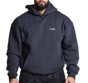 Sweat-shirts à capuche surdimensionnés pour hommes de haute qualité, imprimés sur mesure, en molleton de coton, pour les marques de mode et les collections streetwear - Product Image 4