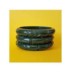 กำไลเรซิ่นหลากสีโปร่งแสงวิบวับ กำไลเรซิ่นลายใบไม้หลากสี - Product Image 6