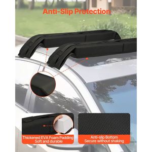 Cuscinetti Morbidi Universali per Portapacchi Auto da 31,5 Pollici con Capacità di Carico di 176 Libbre, Porta Kayak e Bagagli, 4 Cinghie di Fissaggio, 2 Qu - Product Image 5