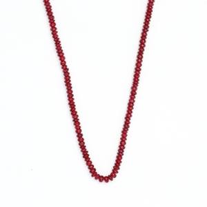 ลูกปัดรูปทรงกลมเรียบสีแดงทับทิมขนาด 2.5 มม. สำหรับทำเครื่องประดับอัญมณีธรรมชาติ วัสดุงานฝีมือ DIY - Product Image 3