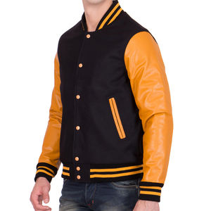 Chaqueta Varsity de Invierno para Hombre, Estilo Urbano, de Pakistán, Servicio OEM, Logotipo Personalizado, Bordado Frontal, Satén Estampado, 100% Algodón - Product Image 2