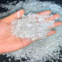 Acheter des flocons de bouteilles PET lavés à froid et à chaud / Déchets de plastique PET / Déchets de plastique recyclé transparent
