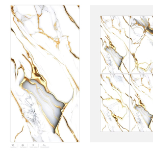 กระเบื้องพอร์ซเลนรุ่นใหม่ ขนาด 60x120 ซม. (600x1200 มม.) 24x48 นิ้ว ผิวมันเงา ขนาดใหญ่ คุณภาพพรีเมียม ดีไซน์หรูหรา สำหรับตกแต่งสไตล์โมเดิร์น - Product Image 1