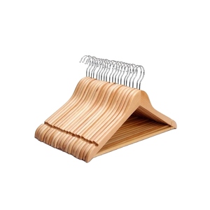 Perchas de Madera para Ropa con Logotipo Personalizado, Perchas de Madera Maciza de Primera Calidad para Hoteles, Comercios y Uso Doméstico - Product Image 4