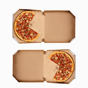 Durable E-flute Pizza Paper Box Custom Printed Takeout Food Packaging Wholesale Kraft Corrugated Pizza Boxes Manufacturers - Product Image 3