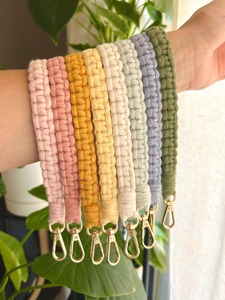 Big Size Rope Key Chain for Mobile Keys Handmade Stylish <b>Keyring</b> Decorative Bag Charm Strong Rope Accessory And Gift Item - Product Image 3