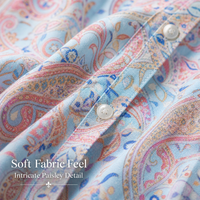 Robe longue élégante en soie pour femme, style bohème paisley, kaftan de luxe à manches longues, idéale pour les vacances et les resorts, coupe ample et fluide