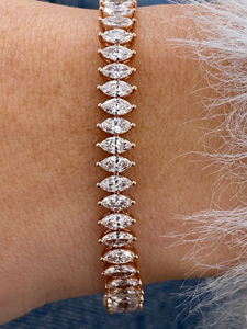 Handcrafted Lab Grown Diamond Bracelet 14K <b>Gold</b> IGI Verified 10K 18K White <b>Rose</b> Yellow <b>Gold</b> Ethical Fine Jewelry Gift - Product Image 6