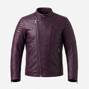 Chaqueta de Motociclista de Cuero Genuino para Hombre de la Mejor Calidad, Nueva Colección de Invierno, Chaquetas de Motocicleta con Protecciones Desmontables Personalizadas - Product Image 1