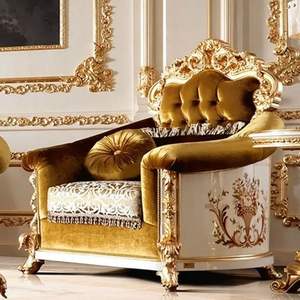 Sofá Seccional de Madera Sólida de Lujo, Estilo Tradicional Real, Diseño Mandarín Oriental para Sala de Estar Elegante, Indonesia - Product Image 4