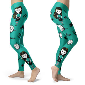 Custom Sublimation <b>leggings</b> Print <b>Women</b> Fitness Elastic Waist <b>Leggings</b> High Waist Compression Durable Breathable Multi-pockets - Product Image 5