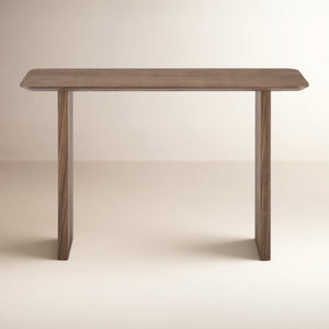 Mesa Consola Moderna de Madera, Mesa de Entrada Rectangular Minimalista, Mesa de Pasillo Delgada, Muebles Contemporáneos para Sala de Estar - Product Image 1