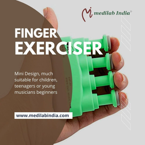 Medilab India - Ejercitador de Dedos, Herramienta de Rehabilitación de Manos en Colores Negro, Naranja y Verde para Guitarristas y Músicos - Product Image 1