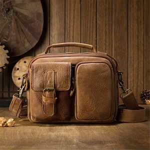 Maletín de Cuero Genuino Crazy Horse de Grano Completo, Resistente, para Hombre, para Portátil de 15 Pulgadas, para Oficina, LLB-0339 - Product Image 5