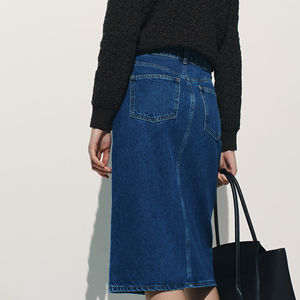 Jupes en jean pour femmes, respirantes, décontractées, légères, pour tous les jours, mode hiver, 100% coton, écologiques - Product Image 6