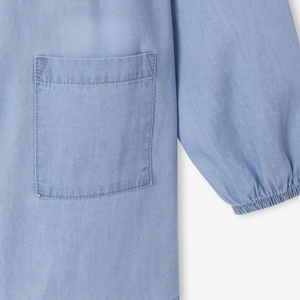 ชุดเดรสยีนส์ทรงเอ คลาสสิกสำหรับเด็กผู้หญิง ใส่สบาย ผ้าฝ้าย 100% สายปรับได้ ซักแบบพิเศษ มีตัวเลือกขนาด 3D - Product Image 6