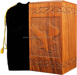 Urnes funéraires décoratives en bois de conception unique pour adultes Urnes funéraires Urnes funéraires taille personnalisée Fournitures funéraires - Product Image 4
