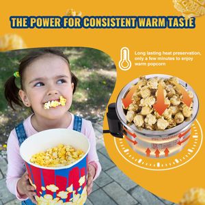 Macchina per Popcorn da Tavolo 300W con Porta in PP, Pentola da 2,5 oz, Capacità 4 QT per Ciclo, per Uso Domestico, Include 2 Accessori per la Preparazione - Product Image 3