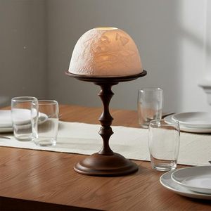 Aqdus Saleem Aq3477 Porte-bougie en verre gaufré, pot à bougie, abat-jour, centre de table pour la décoration de la maison et des fêtes - Product Image 2